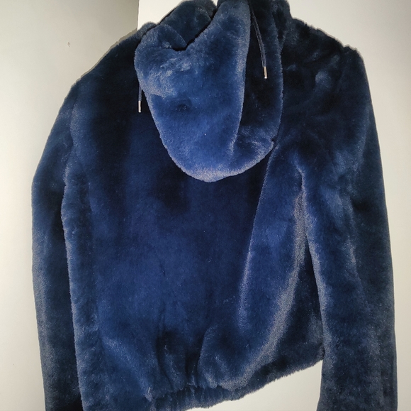 Rachel Zoe Fuzzy hooded jacket - Picture 3 of 3